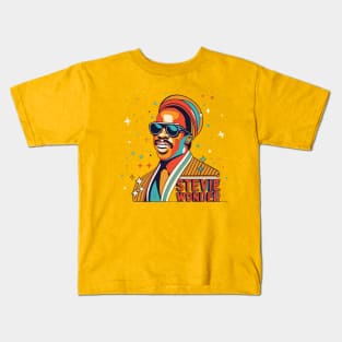 Stevie Wonder WPAP Limit Color Kids T-Shirt